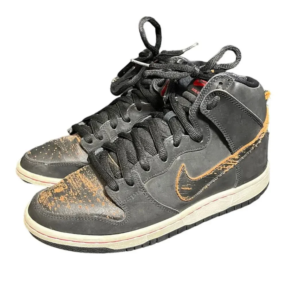 2015‎ Nike Dunk High Pro SB 'Distressed Leather' 305050-026 Men's Size 9